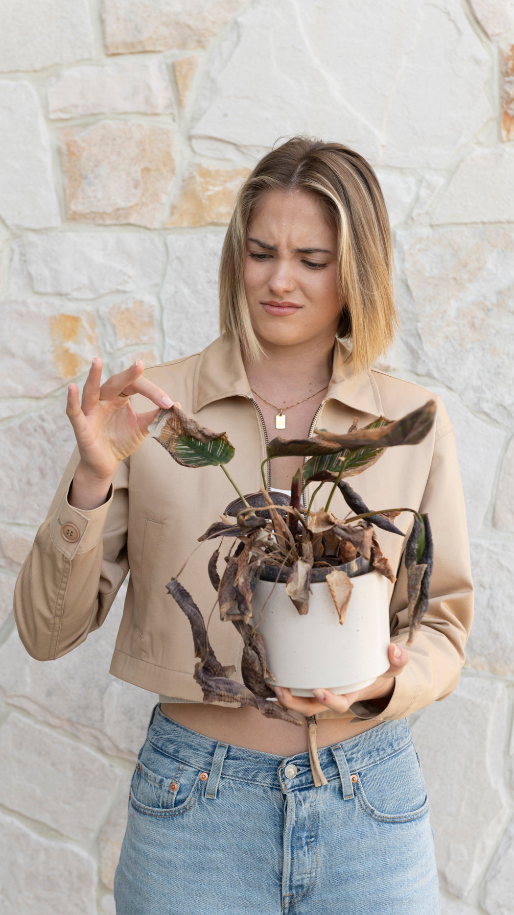 frustrated plant owner